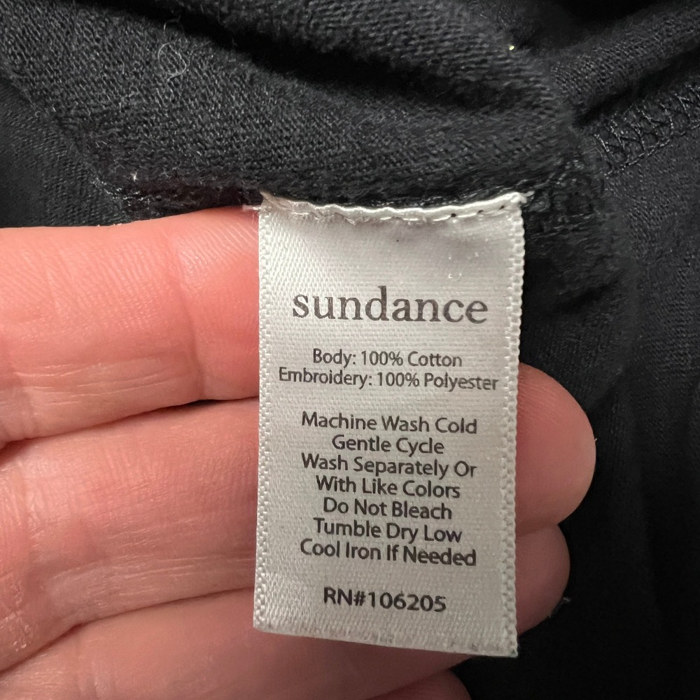 NWT Sundance Flowers in Bloom Black Embroidered‎ Racerback Twist Tank Top Sm - Picture 9 of 11